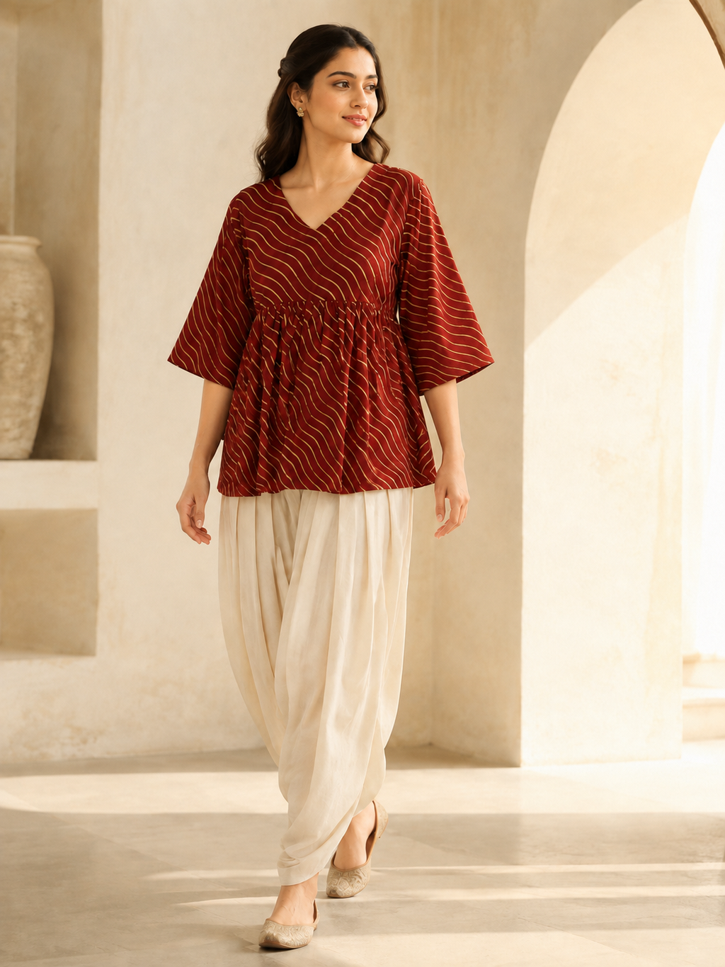 Noor - Red Maroon
