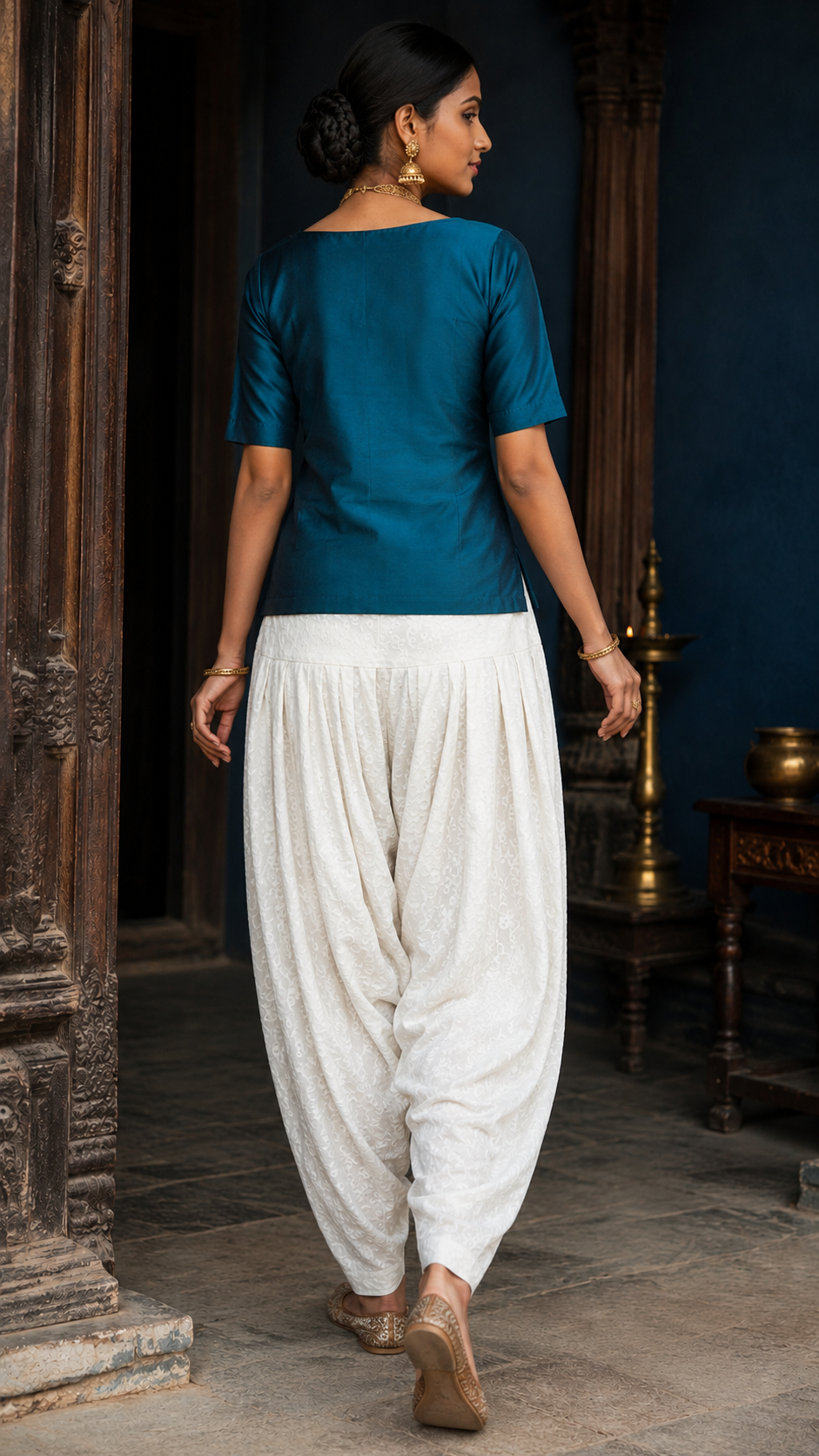 White Chikankari Salwar