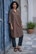 Rooh Ajrakh Kurta