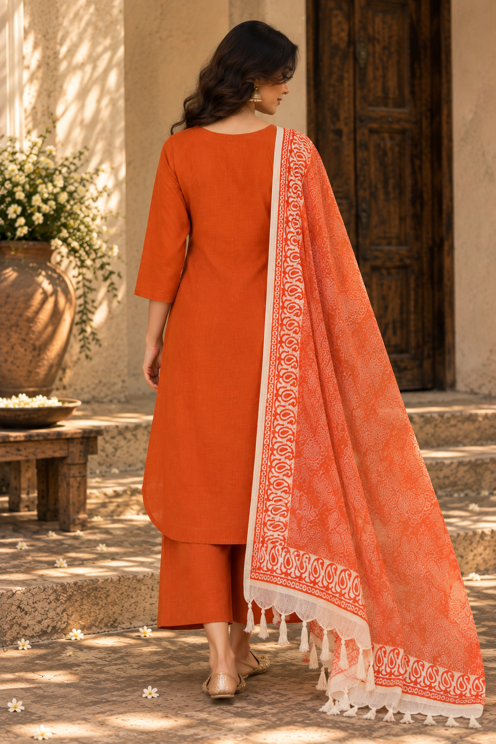 Reet Rust Kurta Set