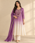 Purple Ombre Kurta Set