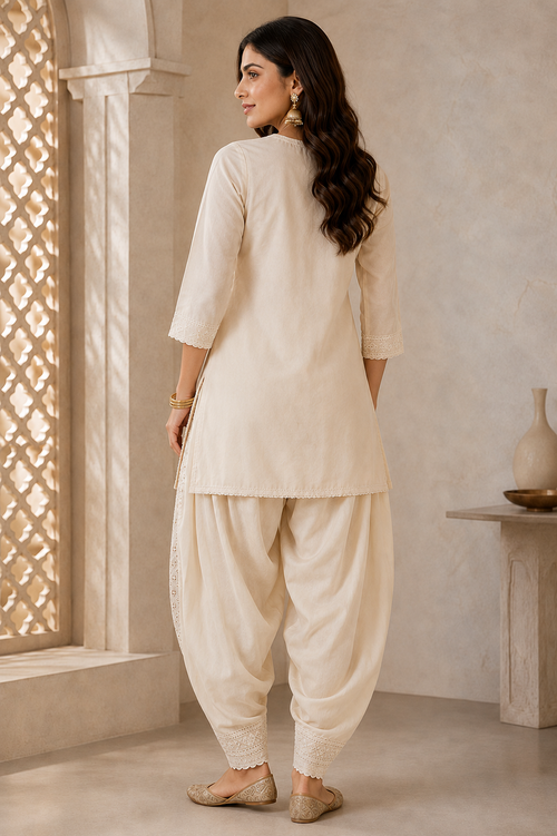 Chikankari Salwar with Sequins