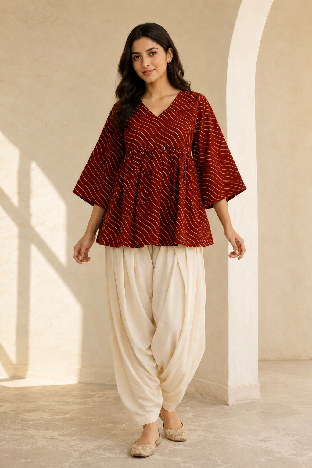 Noor - Red Maroon
